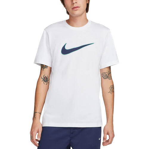 Textil Homem T-Shirt mangas curtas Nike FN0248 Branco