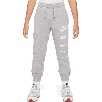Textil Rapaz Calça com bolsos logo Nike FN7712 Cinza