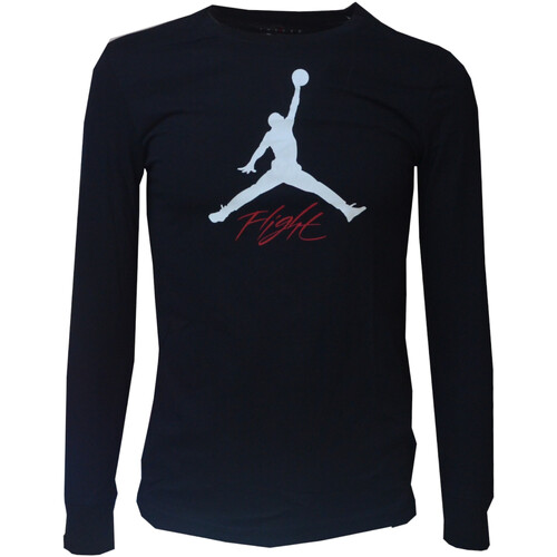 Textil Rapaz T-shirt mangas compridas Nike Anl 95C892 Preto