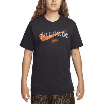Textil Homem T-Shirt mangas curtas Nike wedge FV5711 Preto