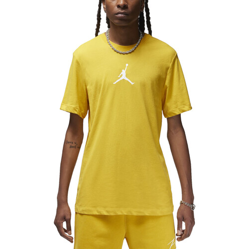 Textil Homem T-Shirt mangas curtas Nike CW5190 Amarelo