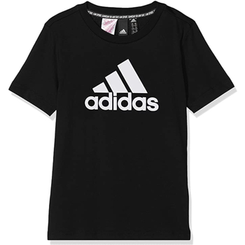 Textil Rapaz T-Shirt mangas curtas black adidas Originals DV0816 Preto