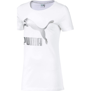 Textil Rapariga T-Shirt mangas curtas Puma 853241 Branco
