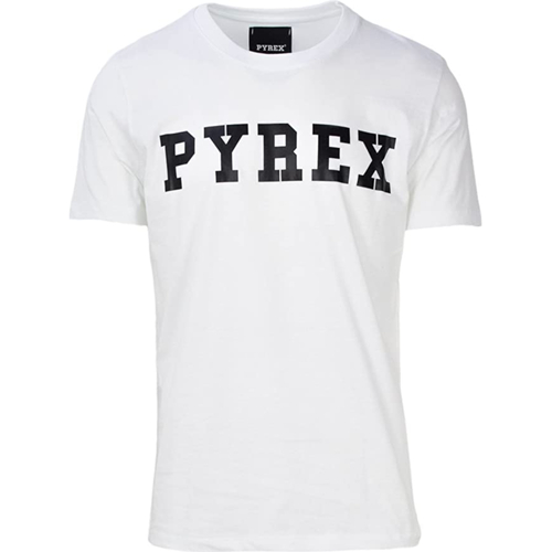 Textil sleeved T-Shirt mangas curtas Pyrex 34200 Branco