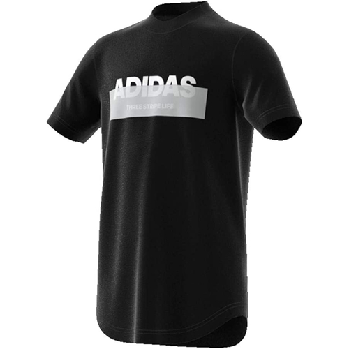 Textil Rapaz T-Shirt mangas curtas black adidas Originals DV1646 Preto
