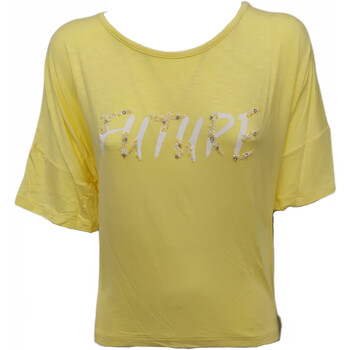 Textil Mulher T-Shirt mangas curtas Two Play 70098 Amarelo