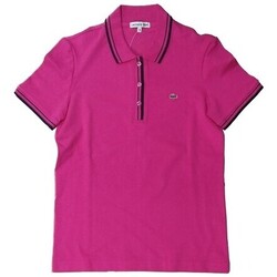 Textil Mulher Polos mangas curta natural Lacoste PF4810 Rosa