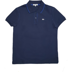 Textil Mulher Polos mangas curta natural Lacoste PF1070 Azul