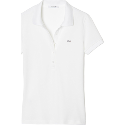 Textil Mulher T-shirt mangas compridas Lacoste PF6949 Branco