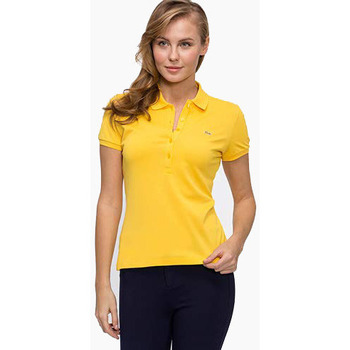 Textil Mulher T-shirt mangas compridas Lacoste PF6949 Amarelo