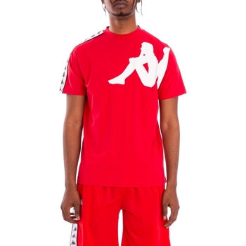 Textil Homem T-Shirt mangas curtas Kappa 304ICL0 Vermelho