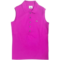 Textil Mulher Polos mangas curta natural Lacoste PF2501 Rosa