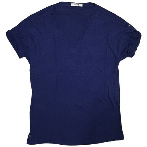 Textil Mulher T-shirt mangas compridas Lacoste TF2758 Azul