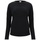 Textil Mulher hand print long-sleeved Sweater shirt F9WFNT2 Preto