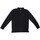Textil Homem Polos mangas compridas knitted half-sleeved polo shirt BHPC5801 Preto