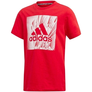 Textil Rapaz T-Shirt mangas curtas adidas Originals ED7246 Vermelho