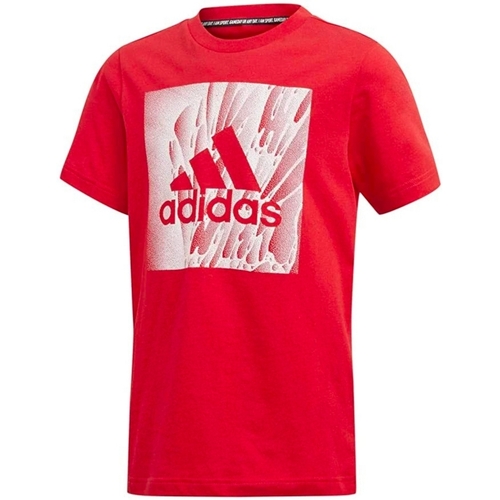 Textil Rapaz T-Shirt mangas curtas adidas Originals ED7246 Vermelho