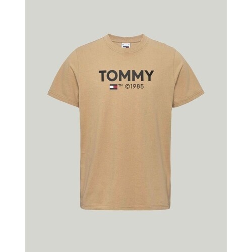Textil Homem T-Shirt mangas curtas Tommy Hilfiger DM0DM18264AB0 Bege