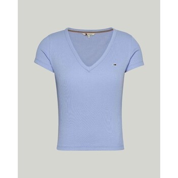 Textil Mulher T-shirts e Pólos Tommy Hilfiger DW0DW17385C3S Azul