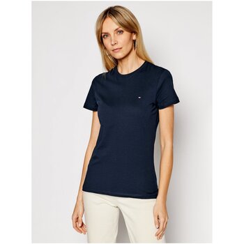 Textil Mulher T-shirts e Pólos Tommy Hilfiger WW0WW22043 Azul