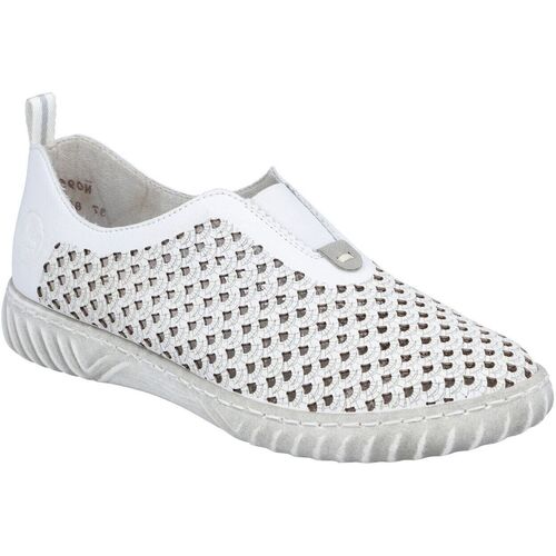 Sapatos Mulher Mocassins Rieker N0965 Branco