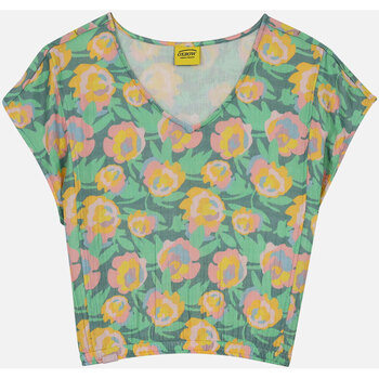Textil Mulher T-Shirt mangas curtas Oxbow Top CANIHI Verde