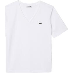 Textil Mulher T-Shirt mangas curtas natural Lacoste  Branco