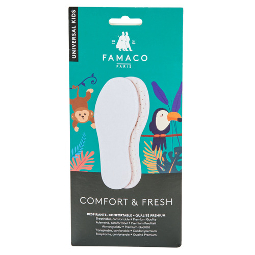 Acessórios Criança Toalha e luva de banho Famaco Semelle confort & fresh T28 Branco