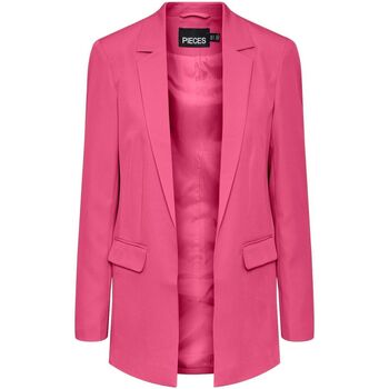 Textil Mulher Casacos  Pieces 17114792 BOSSY-HOT PINK Rosa