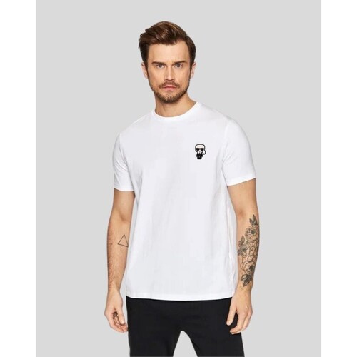 Textil Homem T-shirts e Pólos Karl Lagerfeld 755027 500221 Branco