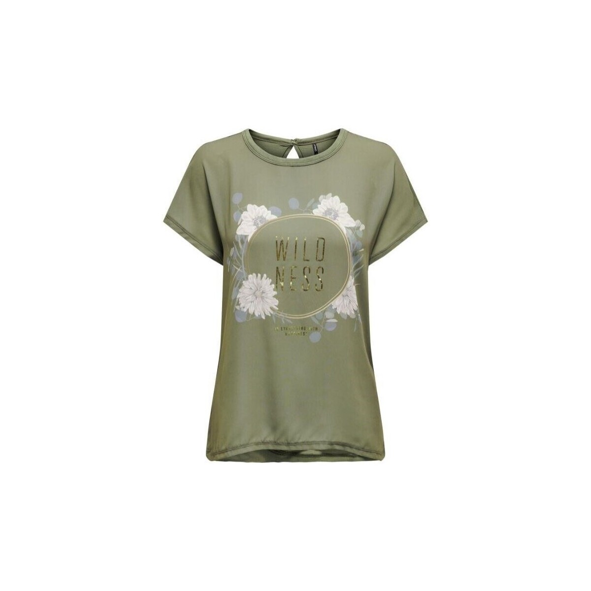 Textil Mulher T-shirts e Pólos Only 15288071 FLORA Verde