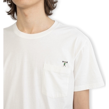 Obey T-shirt met print van ogen op achterkant in groen