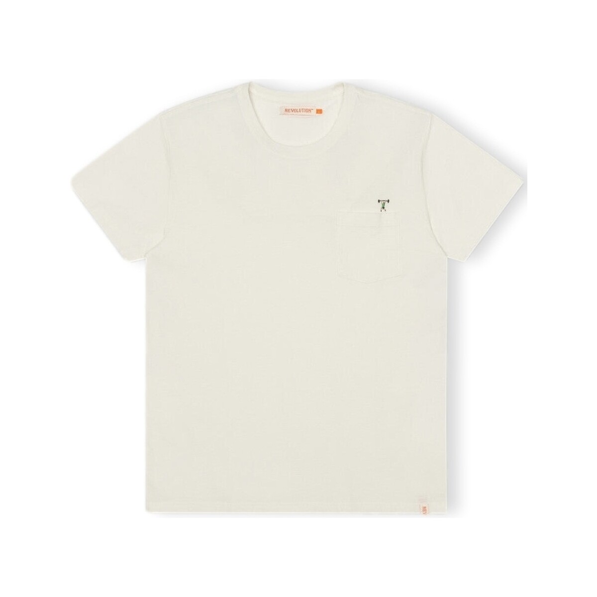 Textil Homem T-shirts e Pólos Revolution T-Shirt Regular 1341 WEI - Off-White Branco