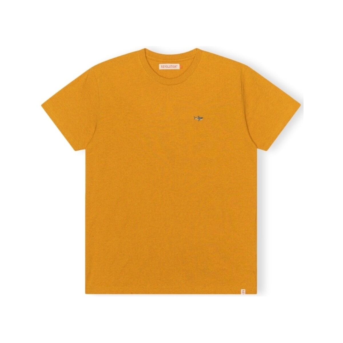 Textil Homem T-shirts e Pólos Revolution T-Shirt Regular 1340 SHA - Orange/Melange Laranja