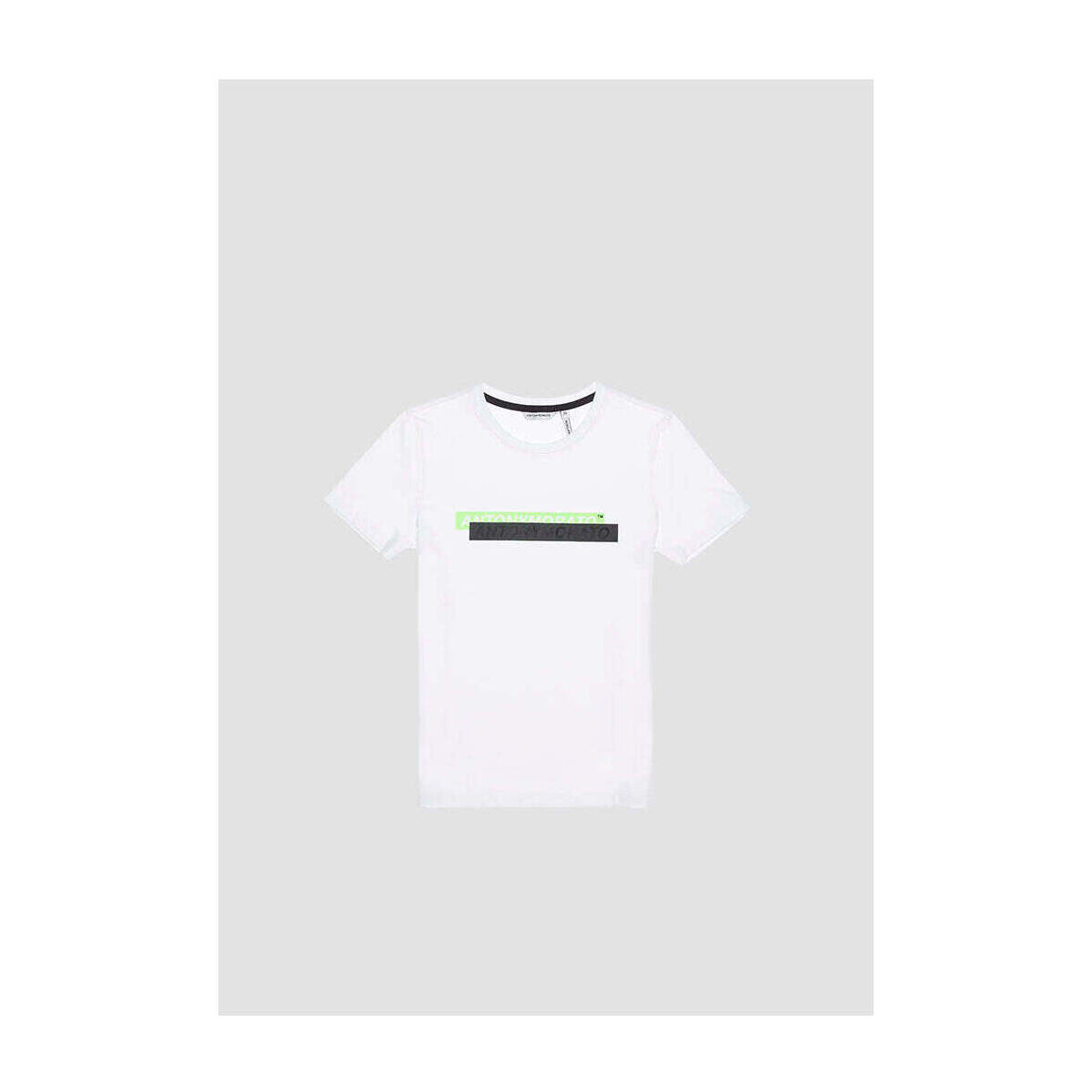 Textil Rapaz T-shirts e Pólos Antony Morato MKKS00640-FA120032-1000-1-19 Branco