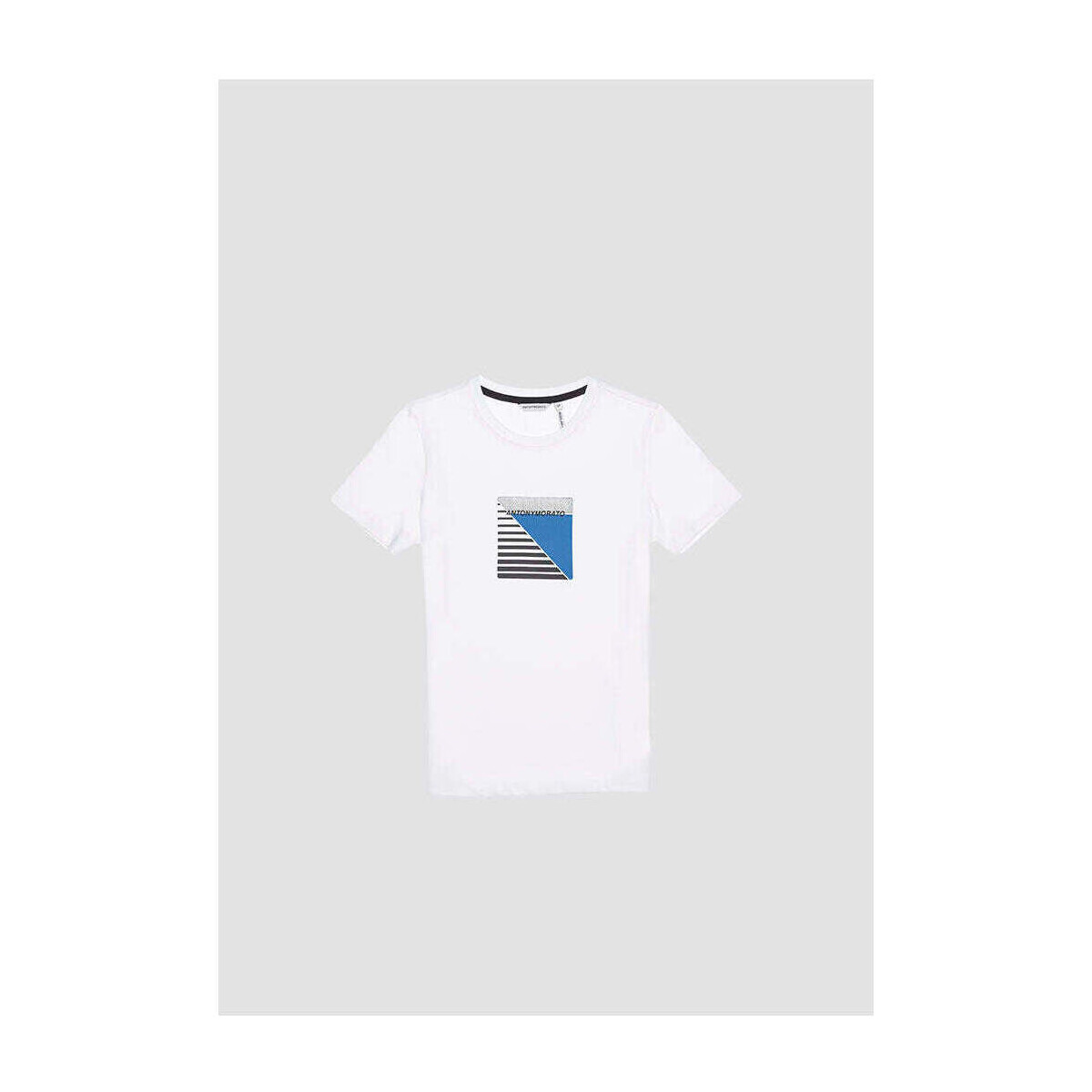 Textil Rapaz T-shirts e Pólos Antony Morato MKKS00641-FA120032-1000-1-19 Branco