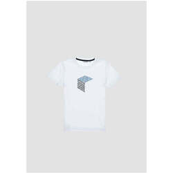 Textil Rapaz T-shirts e Pólos Antony Morato MKKS00642-FA100144-1000-1-19 Branco