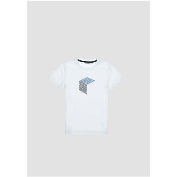 Textil Rapaz T-shirts e Pólos Antony Morato MKKS00642-FA100144-1000-1-19 Branco