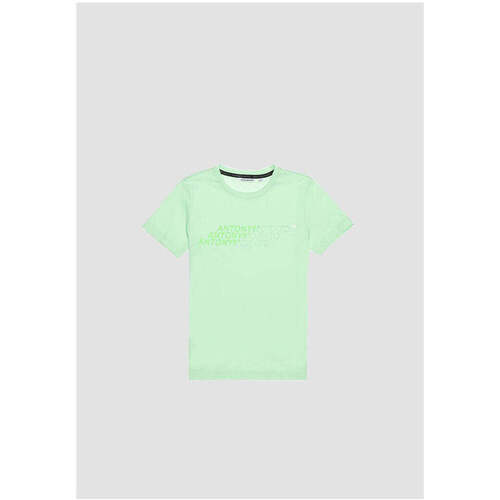 Textil Rapaz T-shirts e Pólos Antony Morato MKKS00644-FA100144-4078-4-19 Verde