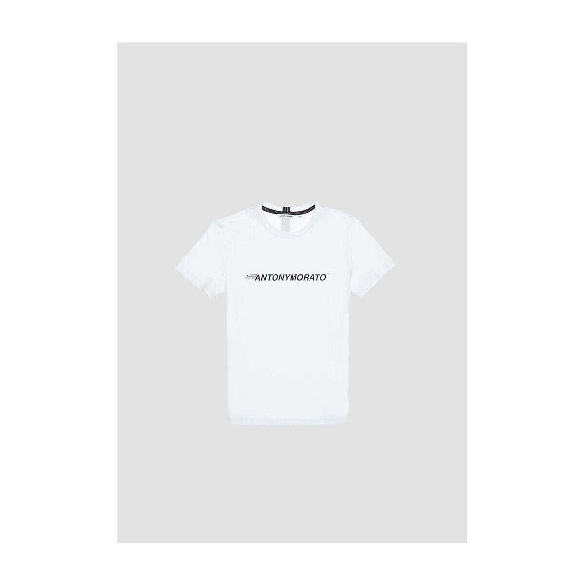 Textil Rapaz T-shirts e Pólos Antony Morato MKKS00645-FA100144-1000-1-19 Branco