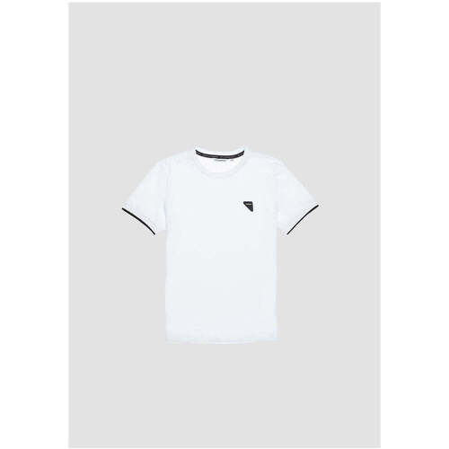 Textil Rapaz T-shirts e Pólos Antony Morato MKKS00646-FA100144-1000-1-19 Branco