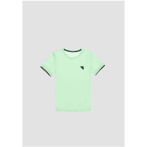 Textil Rapaz T-shirts e Pólos Antony Morato MKKS00646-FA100144-4078-4-19 Verde