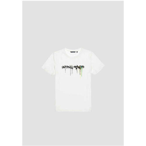 Textil Rapaz T-shirts e Pólos Antony Morato MKKS00664-FA100240-1011-18-19 Branco
