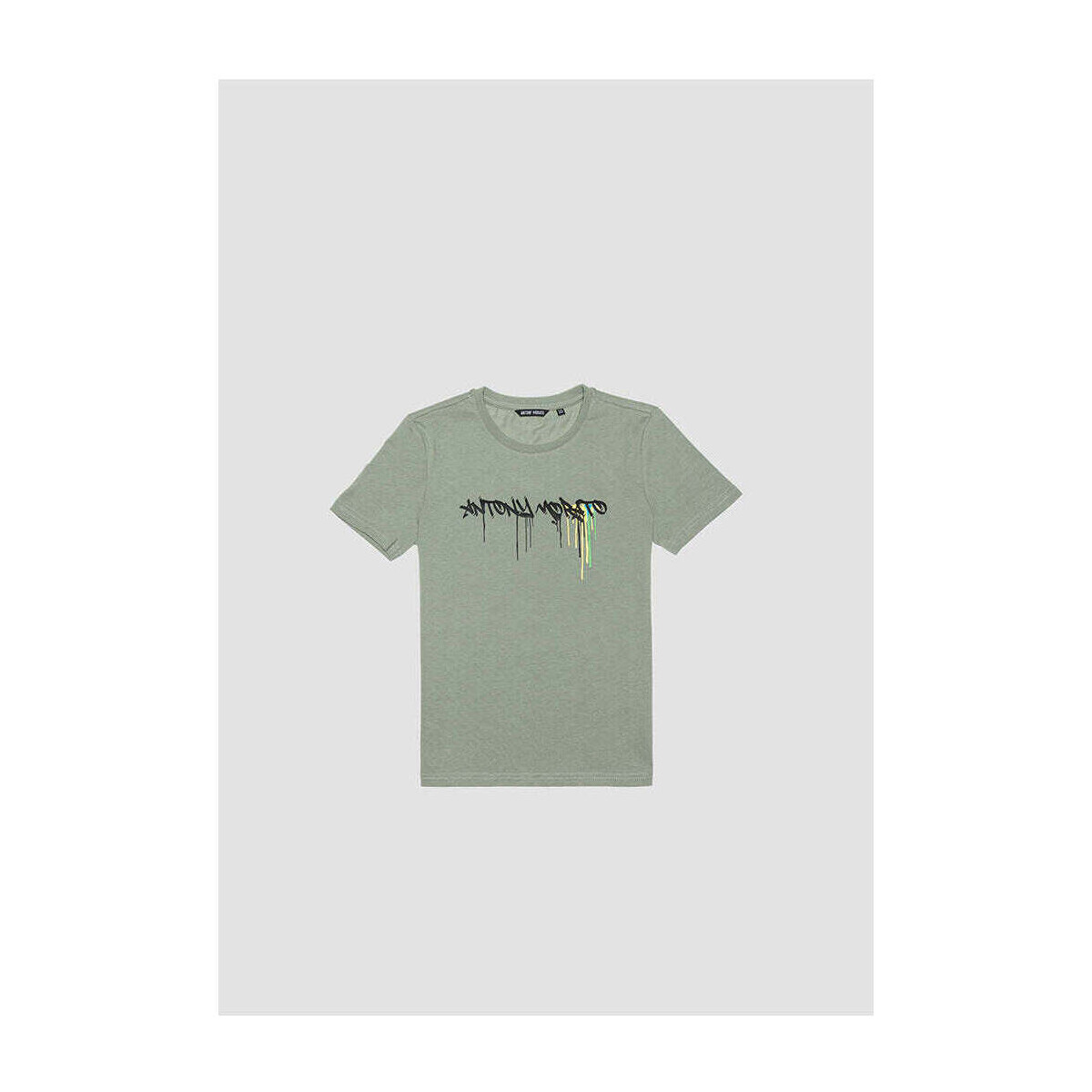 Textil Rapaz T-shirts e Pólos Antony Morato MKKS00664-FA100240-4077-4-19 Verde