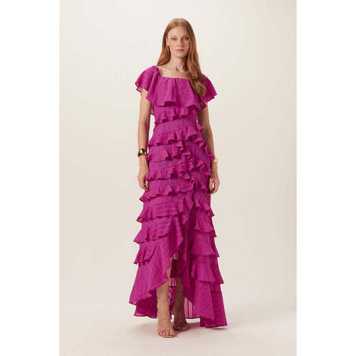 Textil Mulher Vestidos Dimy VES31262-24-1 Rosa