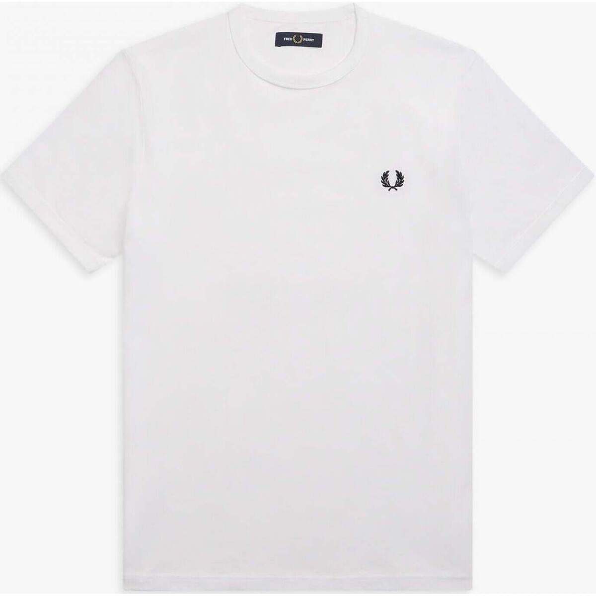 Textil Homem T-shirts e Pólos Fred Perry M3519-100-1-31 Branco