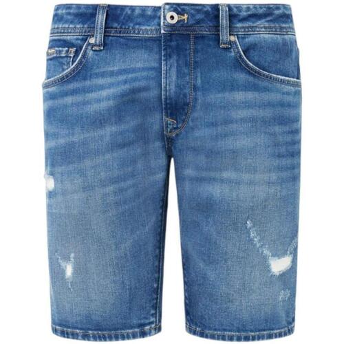 Textil Homem Shorts / Bermudas Pepe 0F4 JEANS  Azul