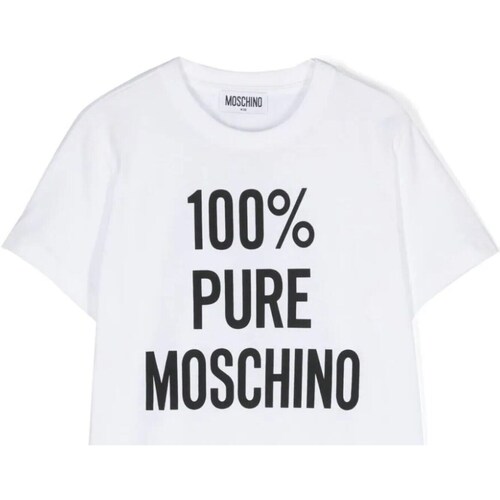 Textil Rapaz T-shirts e Pólos Moschino HNM04KLAA01 Branco
