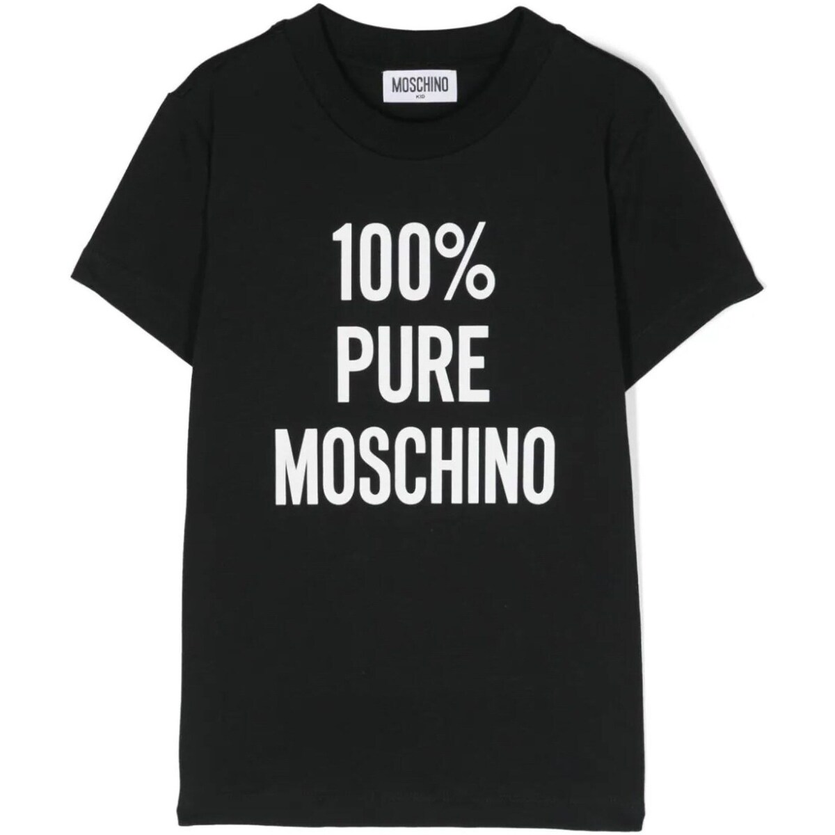 Textil Rapaz T-shirt mangas compridas Moschino HNM04KLAA01 Preto