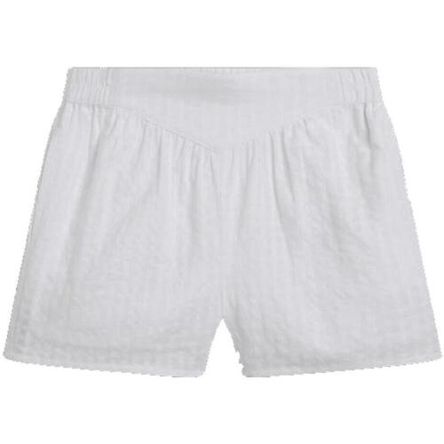 Textil Rapariga Shorts / Bermudas Tommy bianco Hilfiger  Branco